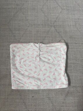Full tilt bow print tube top